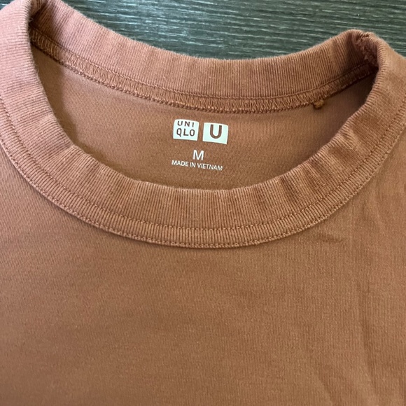Uniqlo U Crew Neck T-Shirt – Brown Terra Cotta, Size M - Picture 3 of 5